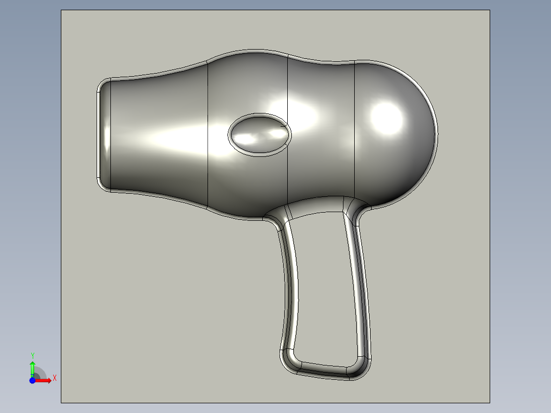 模腔零件4（CADu0026数控加工）前视图