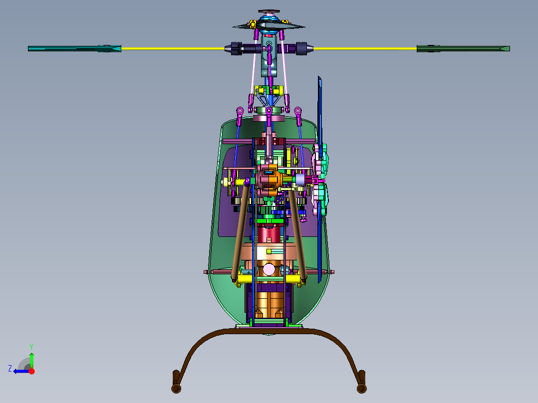 RC专业仿真航模飞机右视图