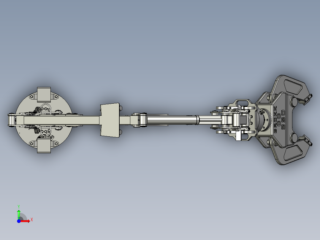 机械手臂及设计前视图
