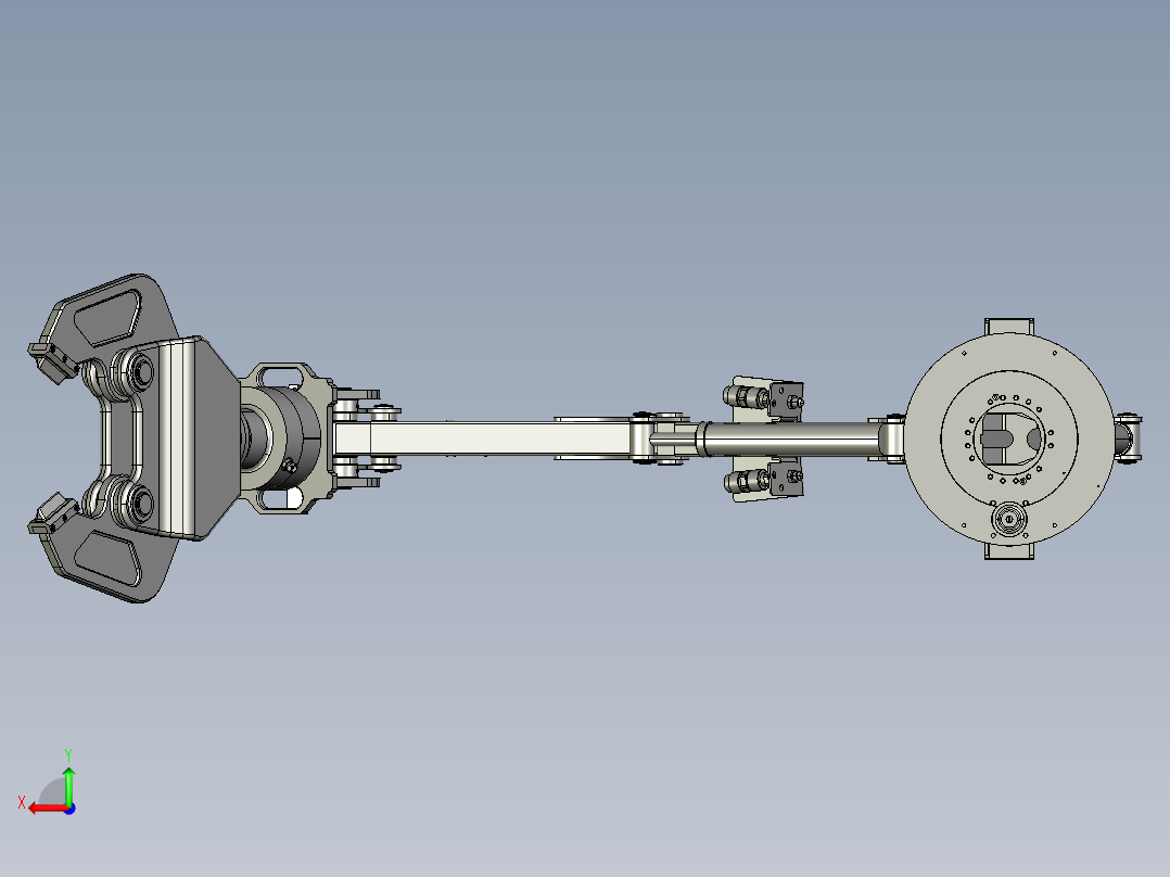 机械手臂及设计后视图