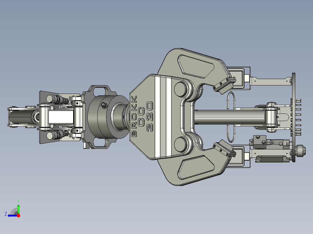 机械手臂及设计右视图