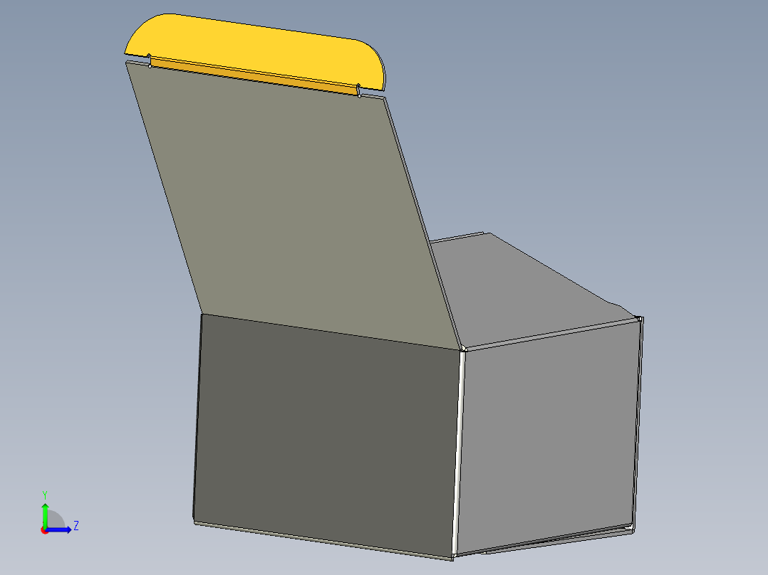 产品包装盒左视图