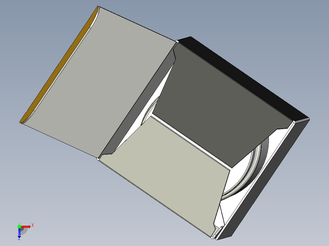产品包装盒俯视图