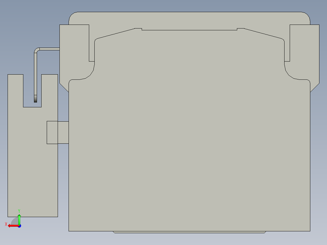 直线模组LHA6-S150-M-200W(16丝杆)设计图纸后视图