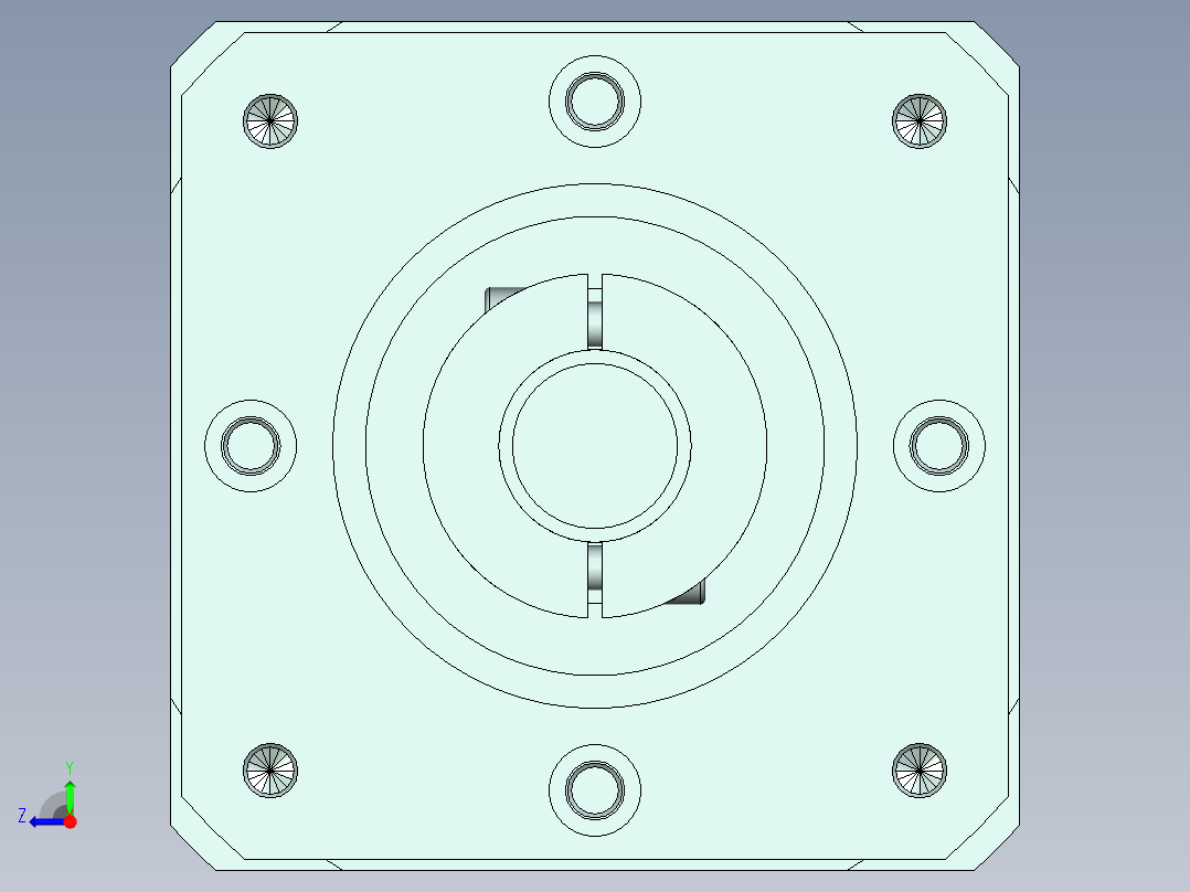直齿孔PLX180-L3 42-114.3-200-M12-ZJ.stp右视图