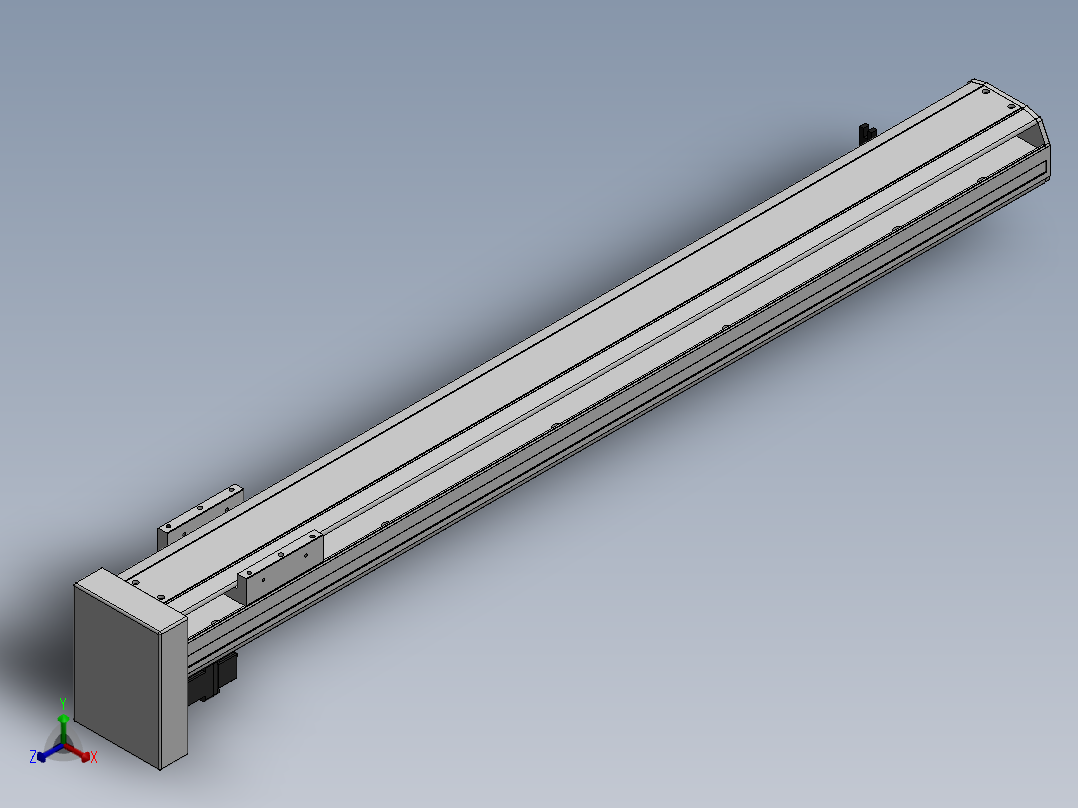 精密模组MY120-T10-800L-BM-P10B-C4-C正等轴测图