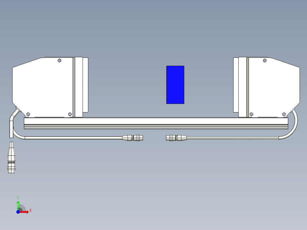 基恩士LS-7070_kc图纸模型前视图