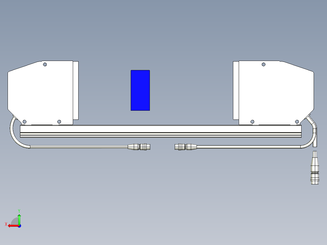基恩士LS-7070_kc图纸模型后视图