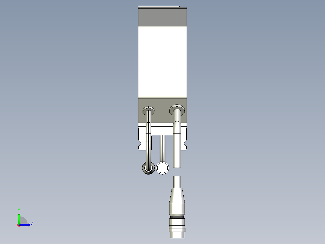 基恩士LS-7070_kc图纸模型左视图