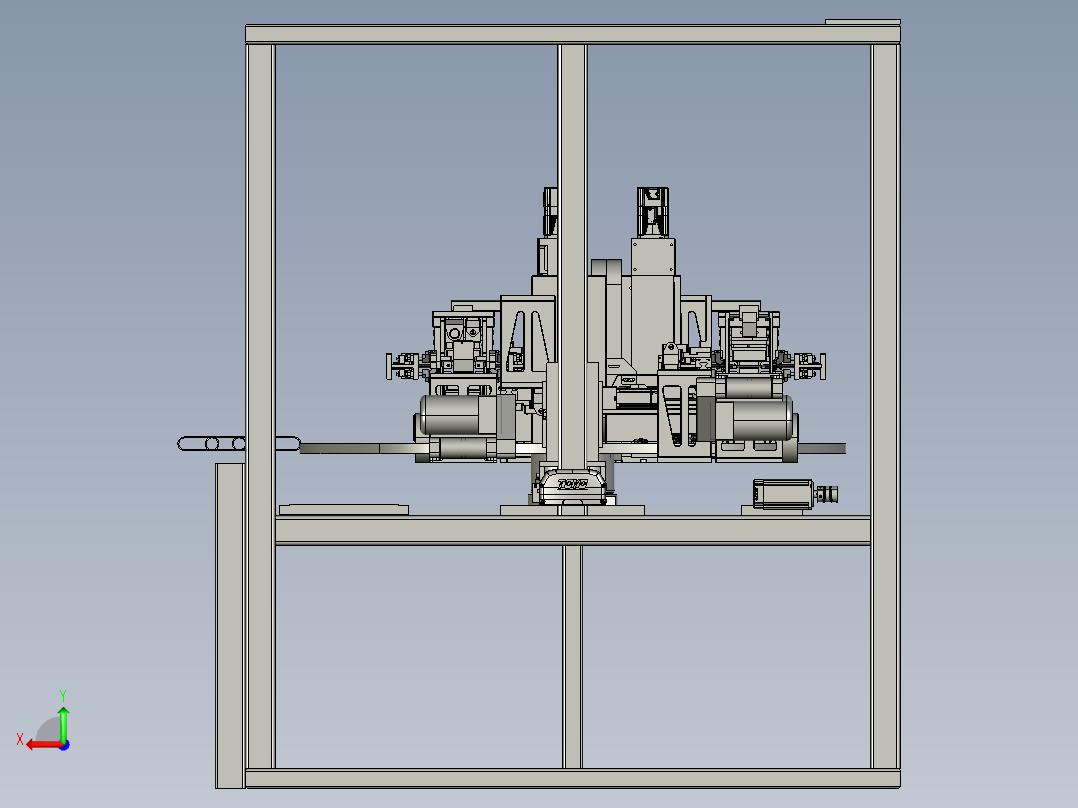 汽车安全带自动穿带机后视图