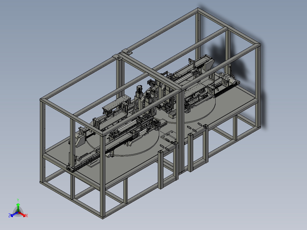 汽车安全带自动穿带机正等轴测图