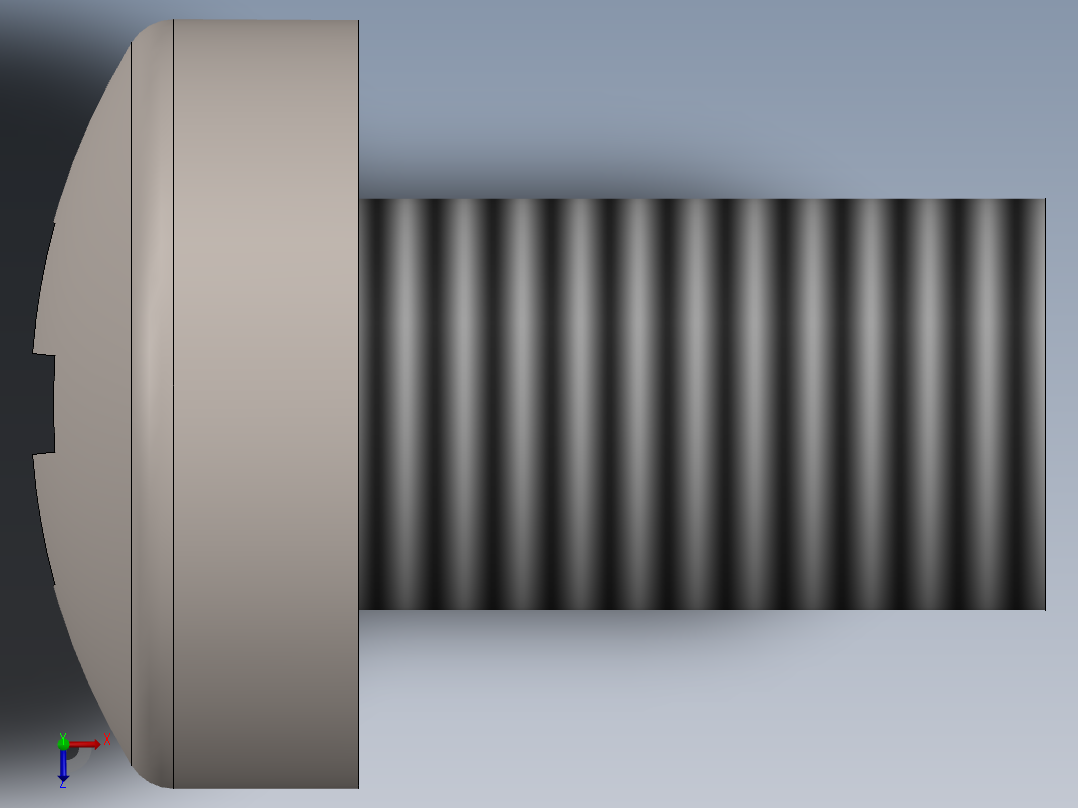 螺丝 M3 十字盘头-M3 x 5 Screw head.SLDPRT俯视图