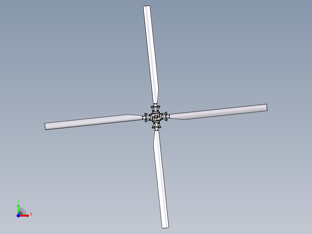 直升飞机 飞机模型设计 (21)前视图