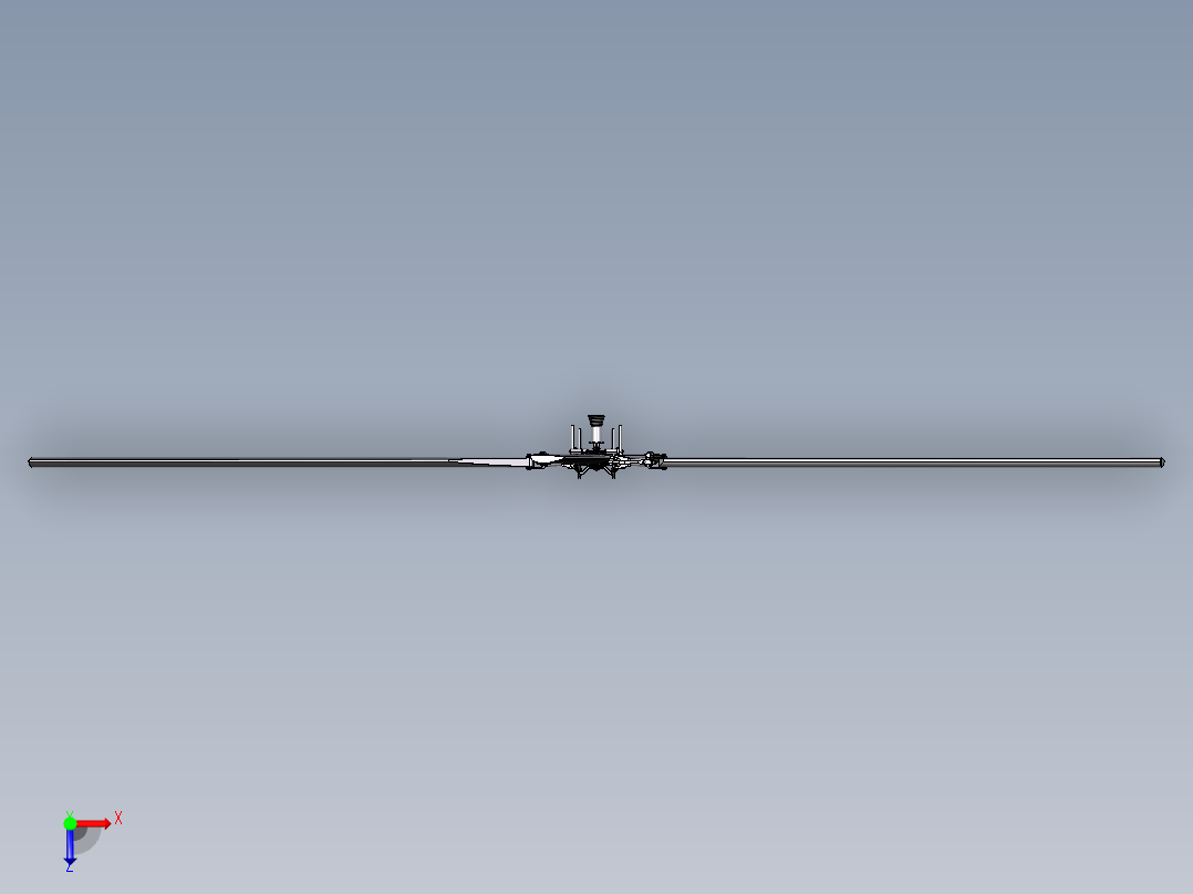 直升飞机 飞机模型设计 (21)俯视图