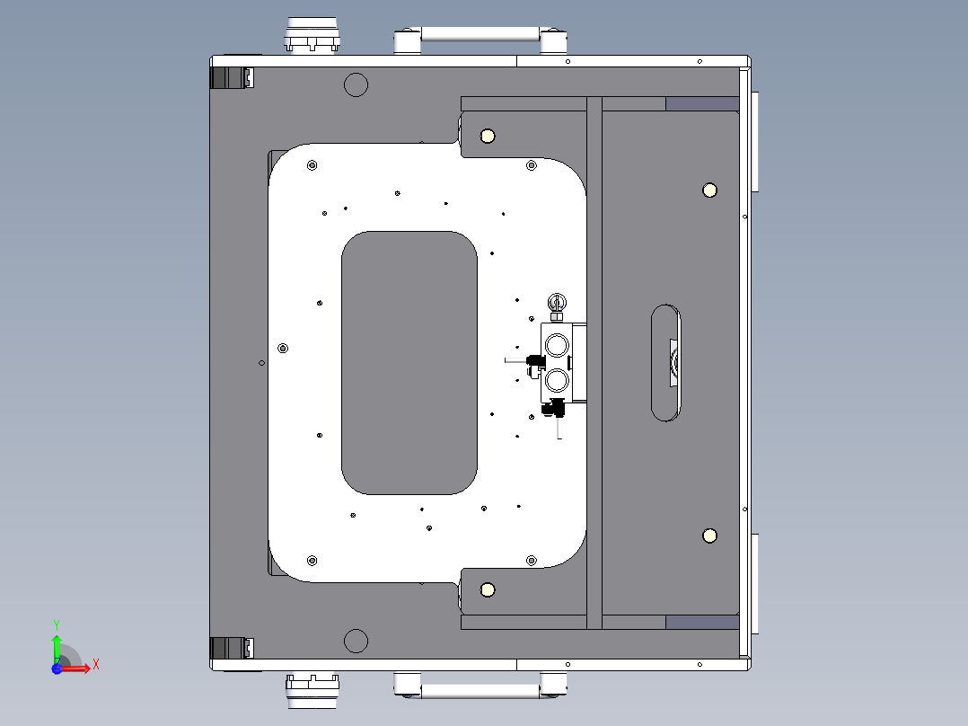 导通测试治具模型前视图