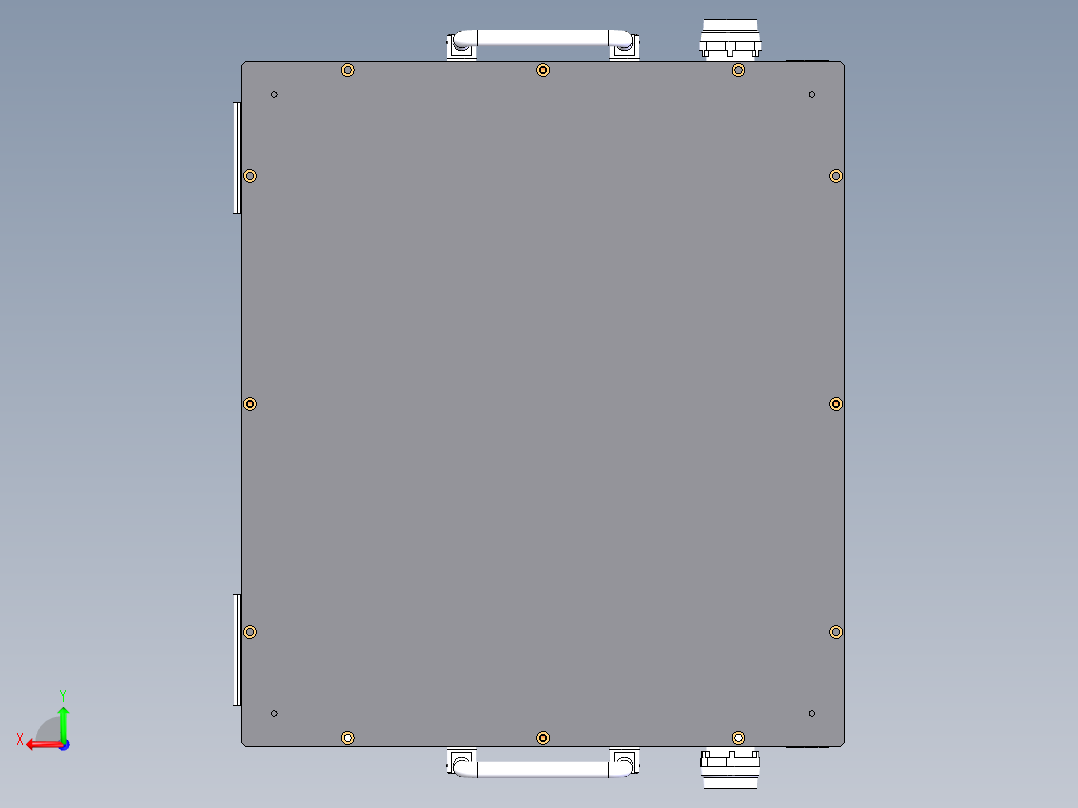 导通测试治具模型后视图