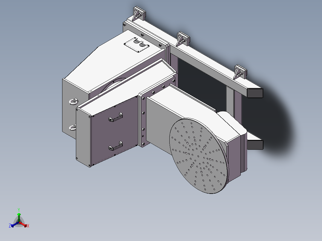 K3472-L型变位机 3D正等轴测图