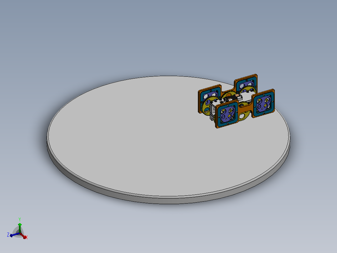 Walking xvii玩具步行机3D图纸 Solidworks2018设计 附多种格式主视图