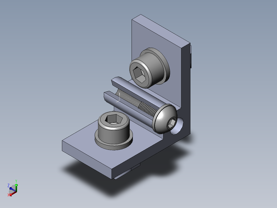铝型材及其附件3.31.35.30.30.M5.ST正等轴测图