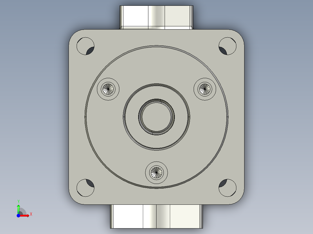 YB1-25型叶片泵前视图