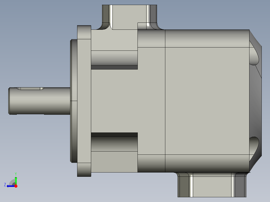 YB1-25型叶片泵右视图
