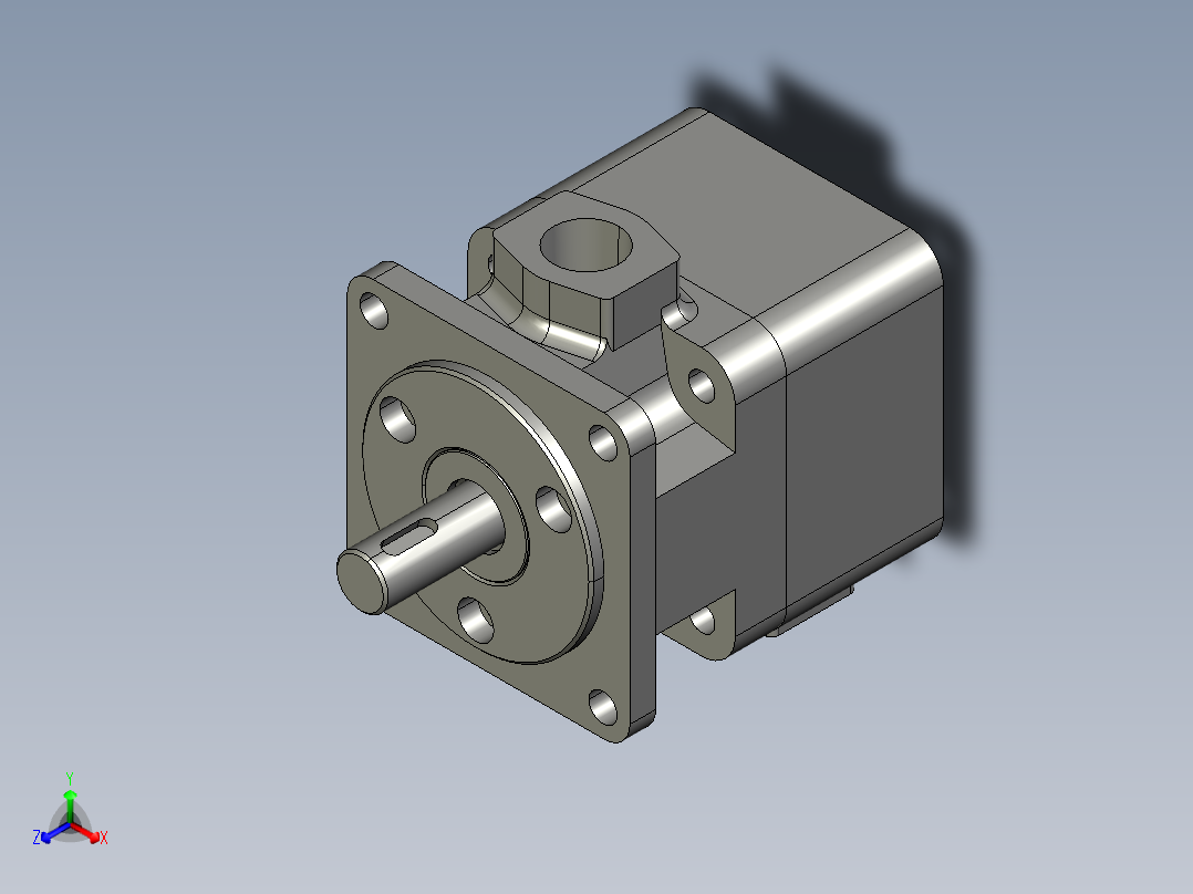 YB1-25型叶片泵正等轴测图