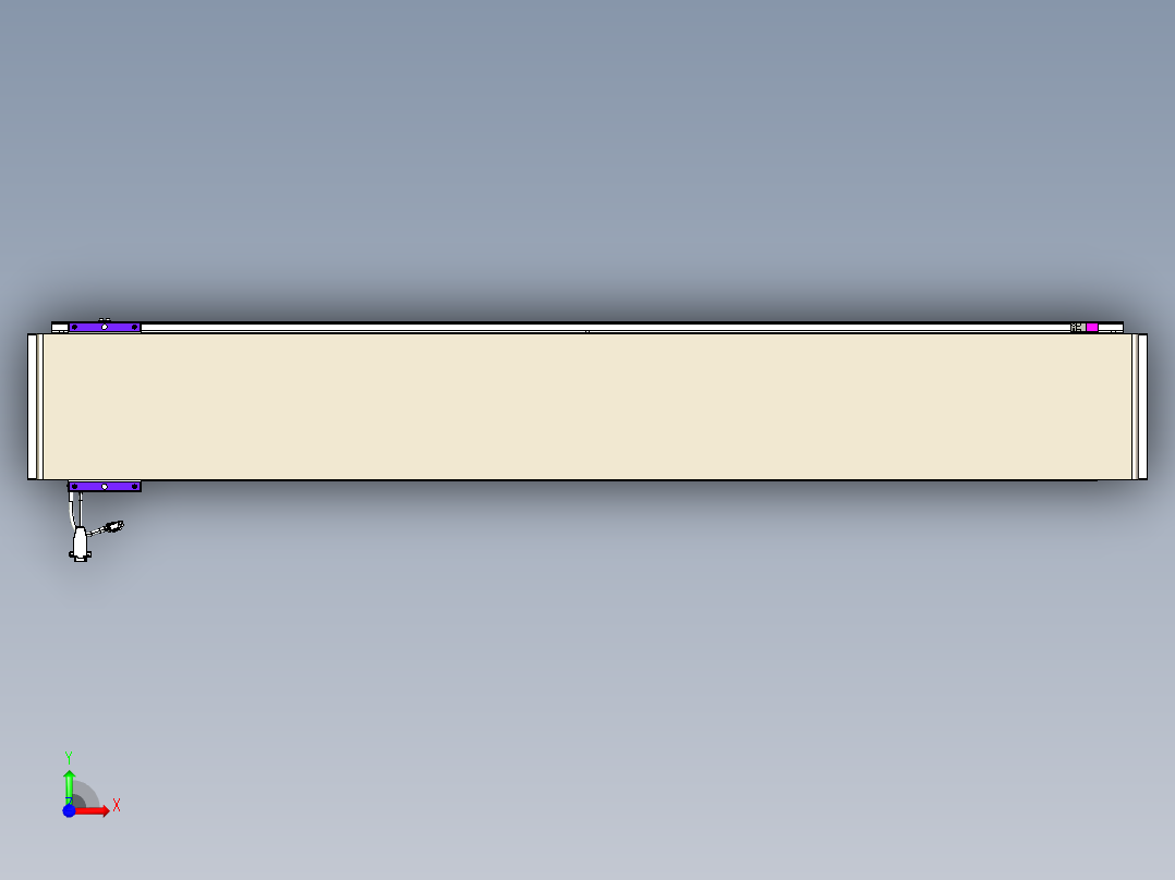 威洛博VL系列直线电机模组-VL22H1-S1450前视图