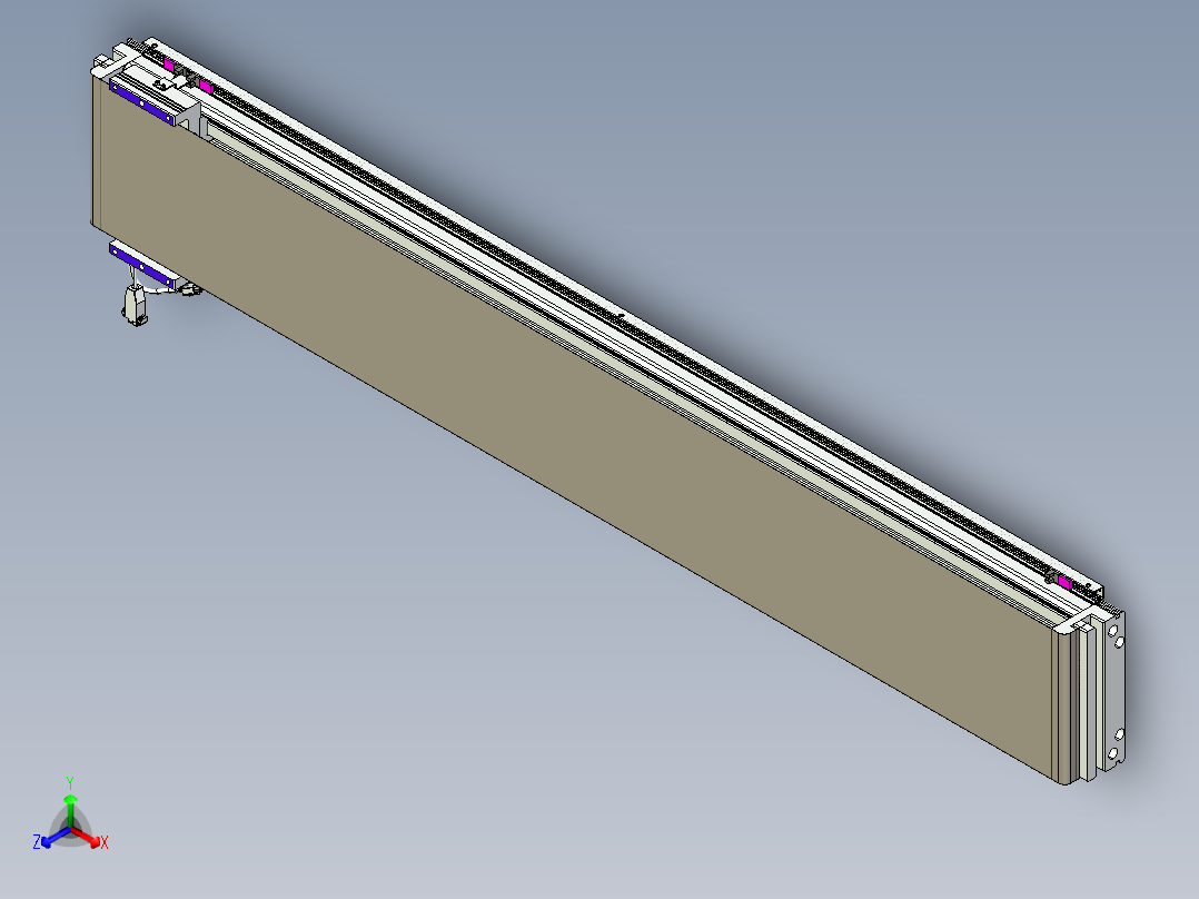 威洛博VL系列直线电机模组-VL22H1-S1450正等轴测图
