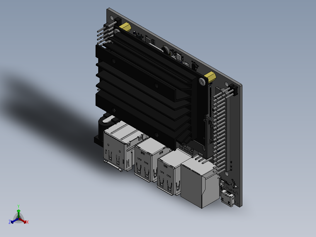 救援面罩正等轴测图