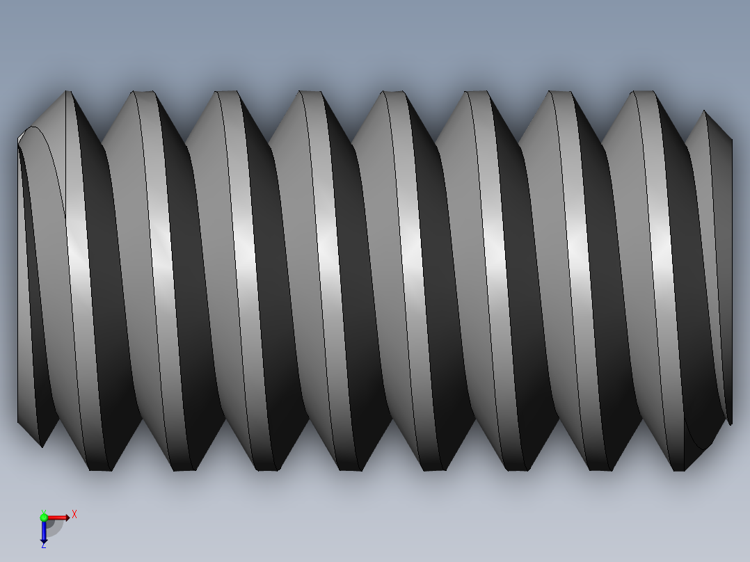 DIN 913-ISO 4026 固定螺钉-M1.6 L=3.SLDPRT俯视图