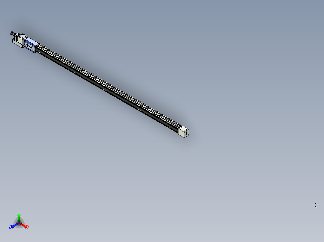 威洛博LB.GB同步带传动--欧规系列GB8-L96-S2550-BL-P40正等轴测图