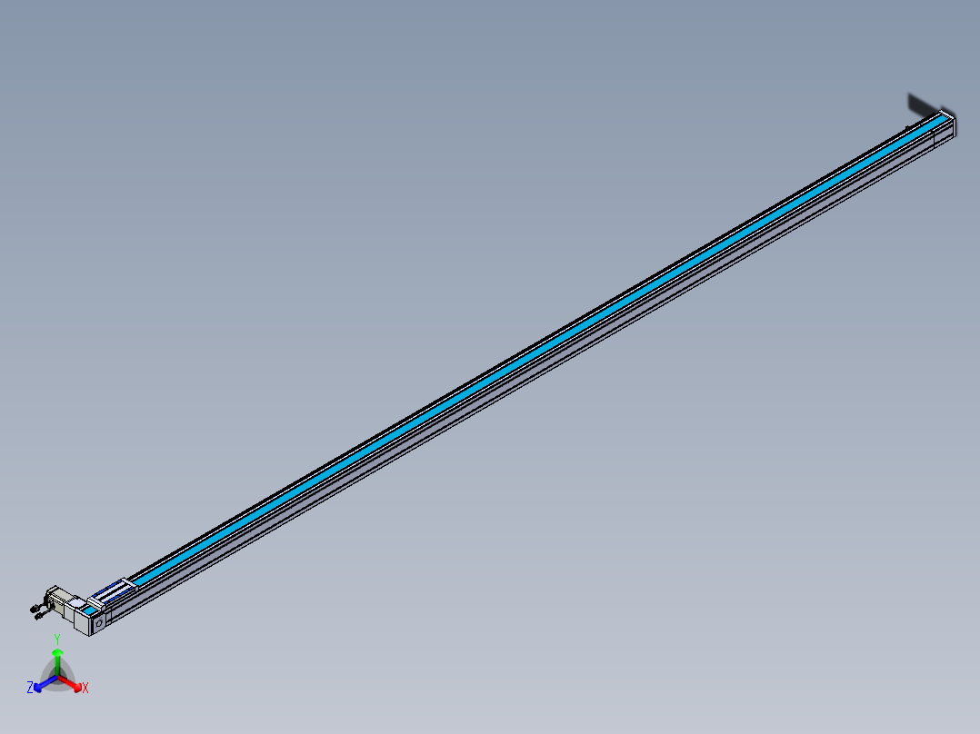 威洛博LB.GB同步带传动--欧规系列LB6A-L130-S3500-BR正等轴测图