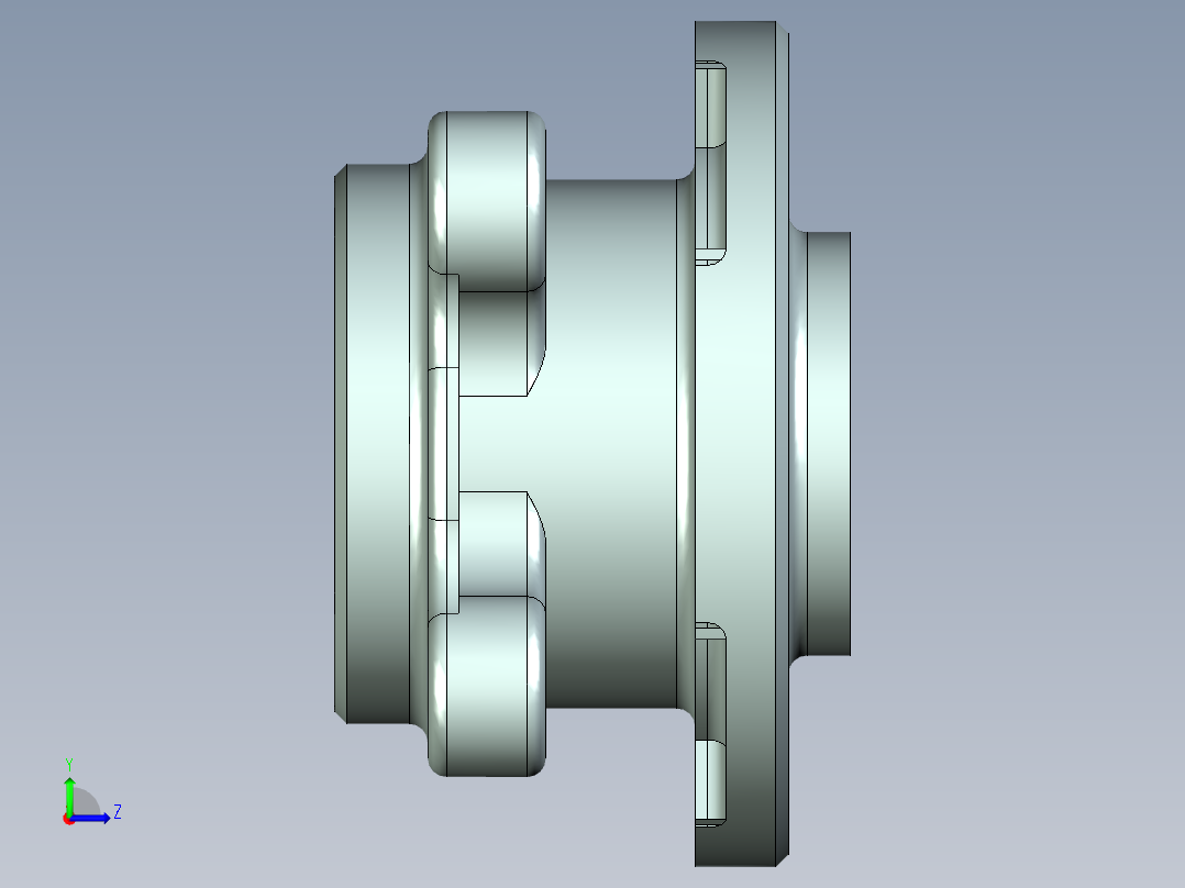 高性能赛车盘式制动器结构设计【浮动盘式】【含三维+CAD图+文档】左视图