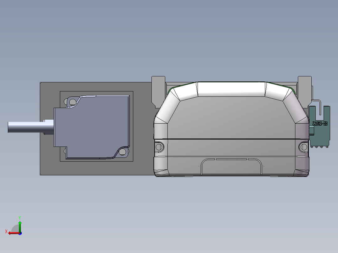 MTH丝杆半封闭模组MTH10-BL-100W后视图