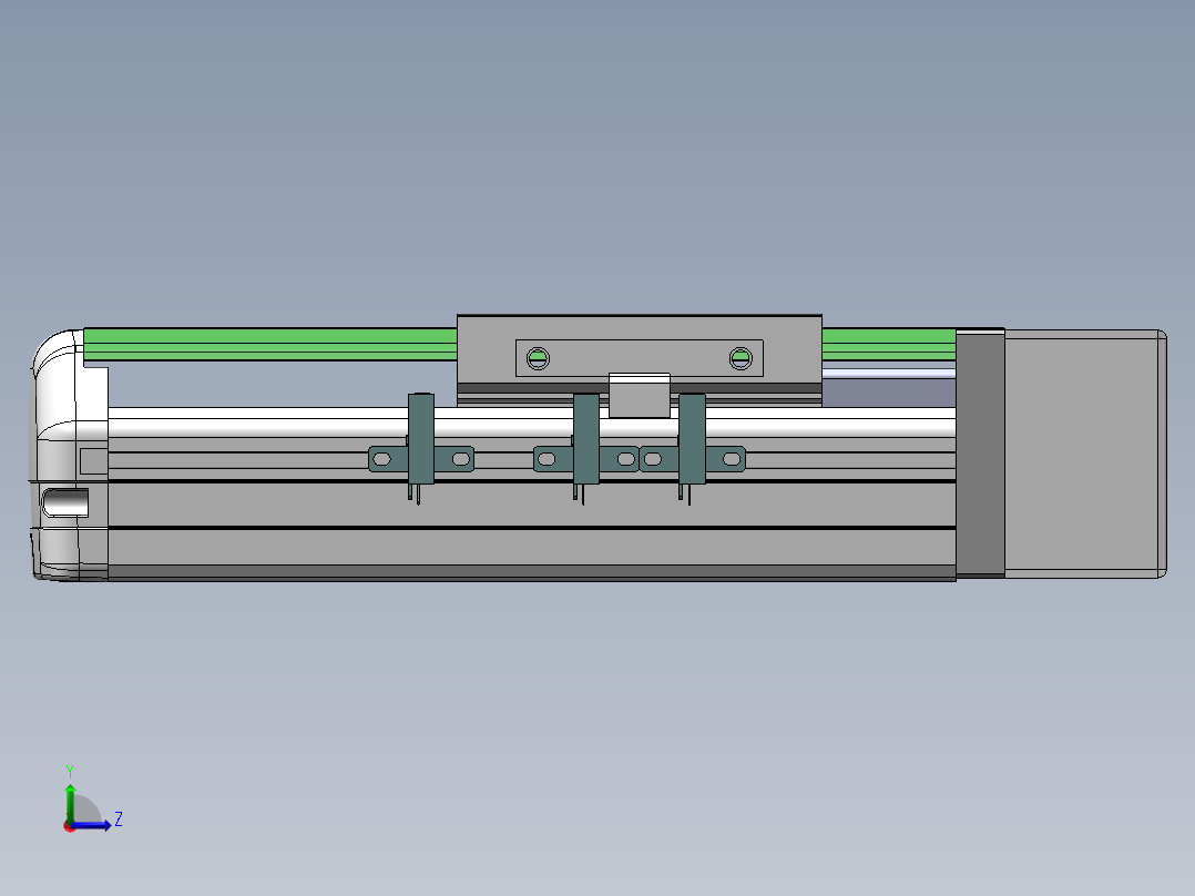 MTH丝杆半封闭模组MTH10-BL-100W左视图