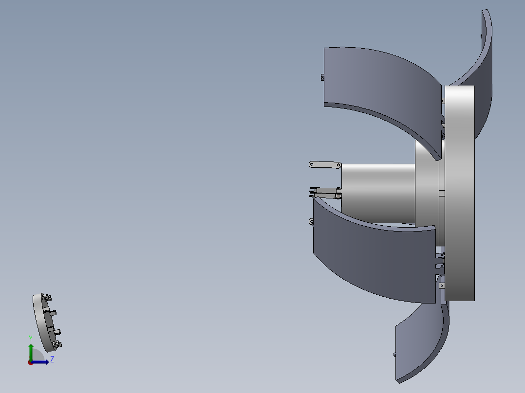 破碎装置左视图