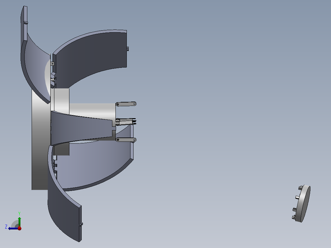 破碎装置右视图