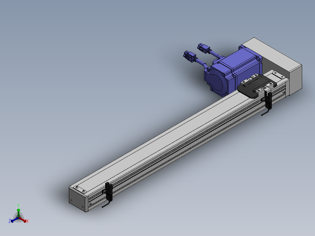 精密模组MY50-T10-450L-BL-P20B-C4-C正等轴测图