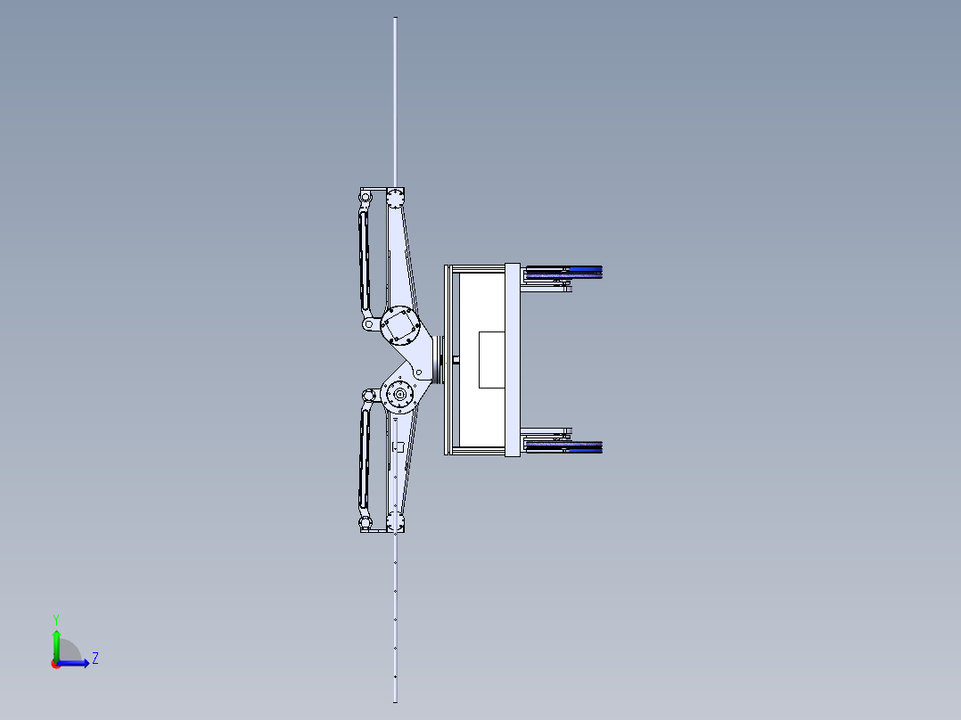 喷洒机器人的设计含sw三维图+二维+说明书左视图