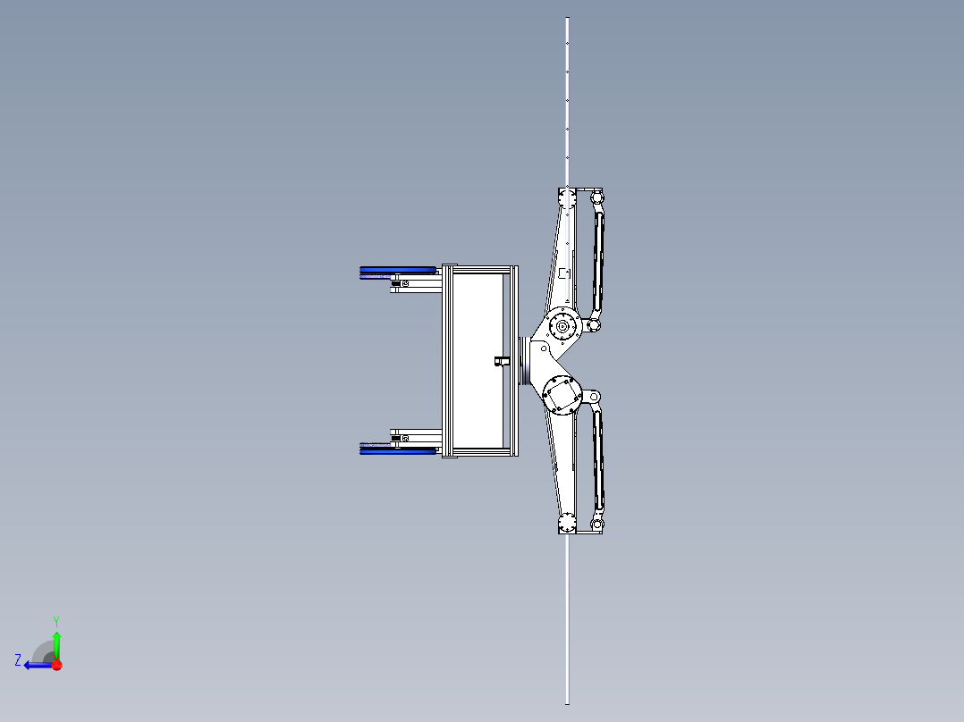 喷洒机器人的设计含sw三维图+二维+说明书右视图
