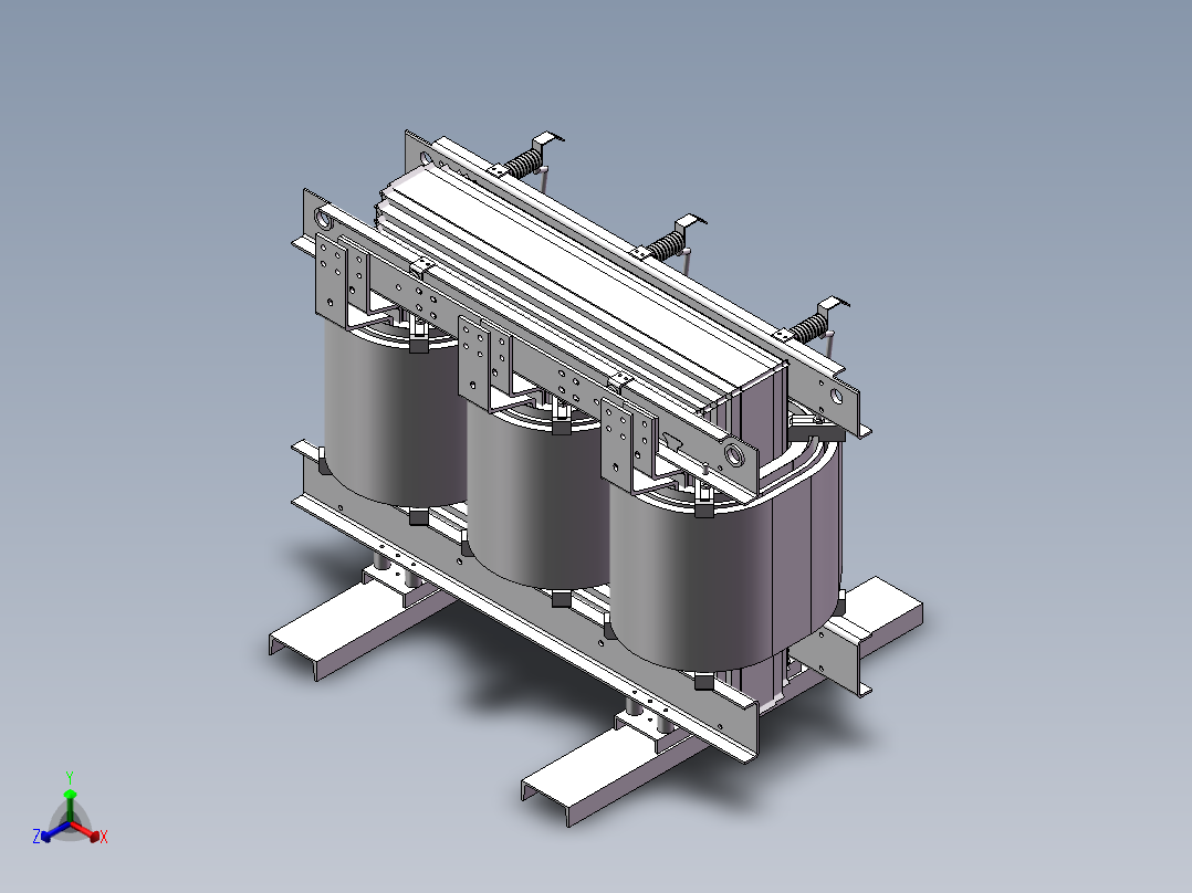 干式变压器sw14可编辑正等轴测图