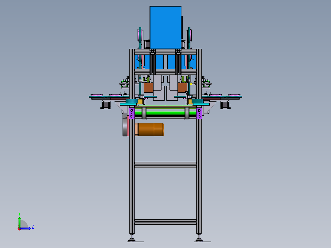 G754 自动贴胶线设备整理版左视图