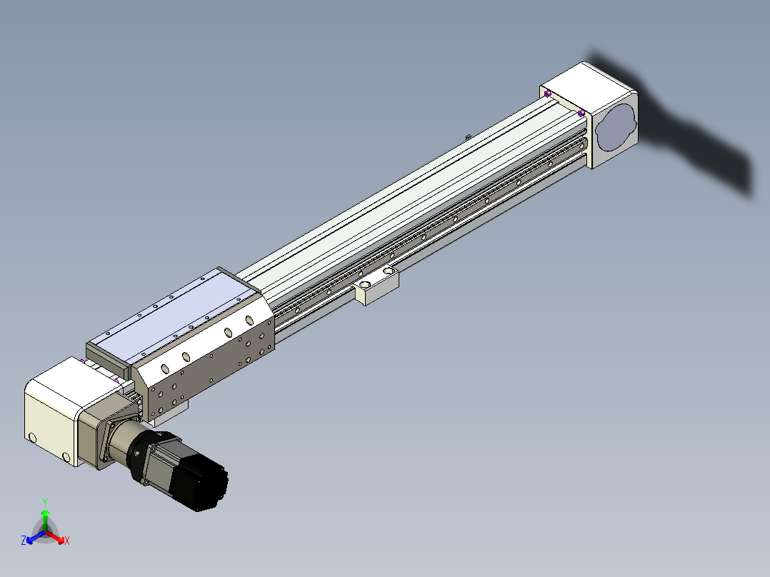 同步带滑台-欧规B8H-L176-S600-L-ZP40-D3-N5正等轴测图