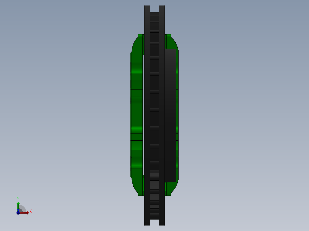 制动器 (25)前视图