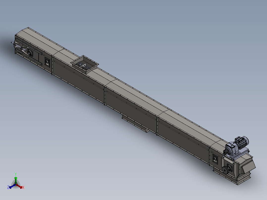 链式输送机正等轴测图