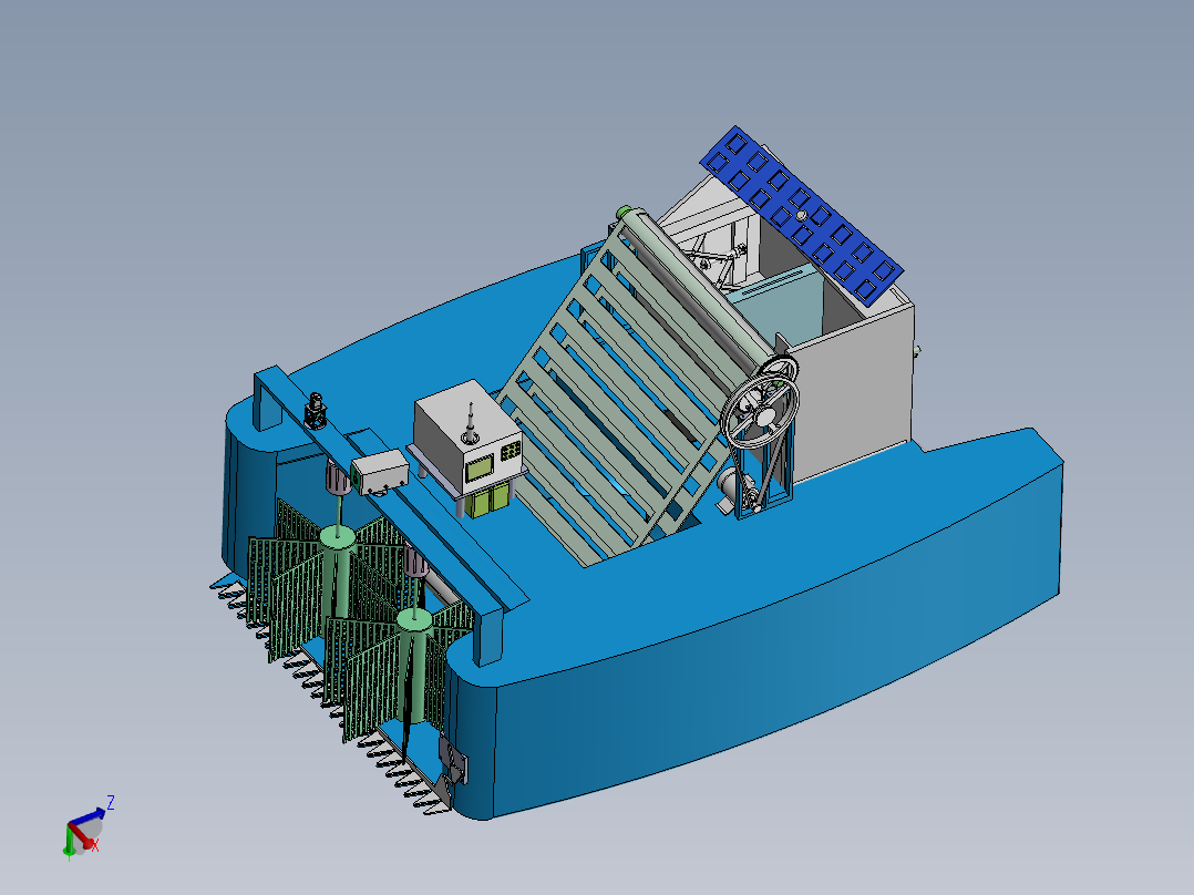 新能源水草清理船结构设计