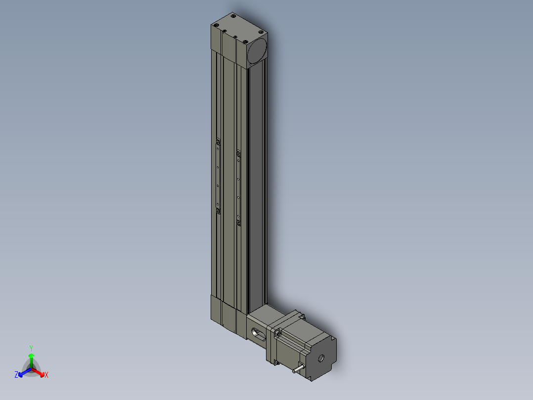 模组FBL100E400-L正等轴测图