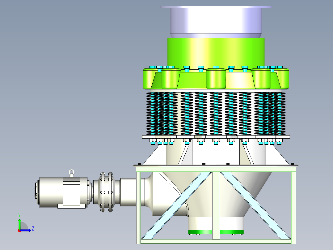 圆锥破碎机设计【含图和文档】左视图