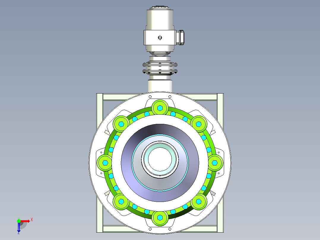 圆锥破碎机设计【含图和文档】俯视图