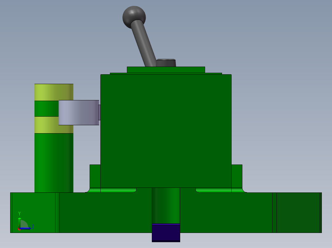 气门摇臂轴支座加工工艺及铣同侧端面夹具设计【含三维SolidWorks】【原创设计】左视图